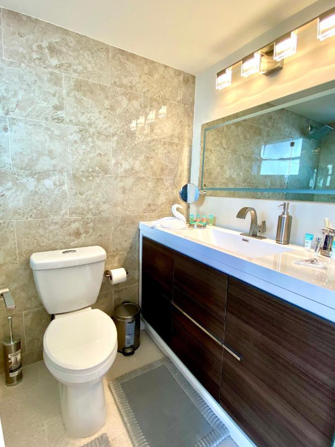 Modern Waterfront Apartment With Miami Skyline View, Free Parking 5 Mins Drive To 迈阿密海滩 外观 照片